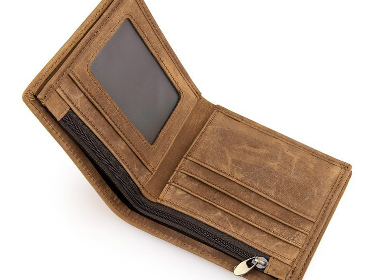 Personalized Mens's Brown Leather Wallet – Qualtry